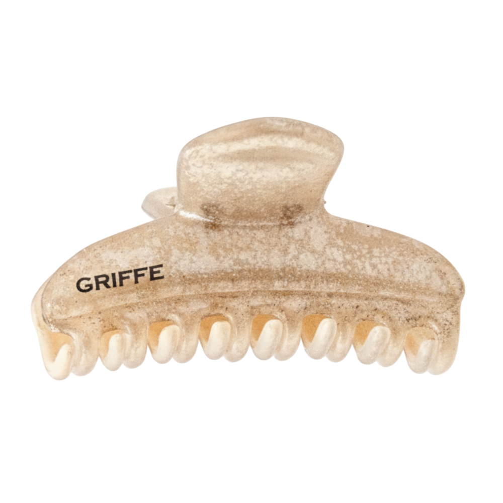 GRIFFE Pailette Pastel Sand - Заколка-краб Laura маленька 